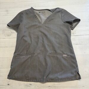 FIGS technical collection grey women's scrub‎ top XS